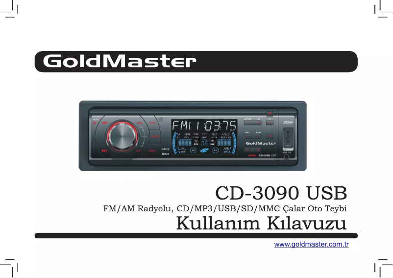 Página 1 del manual Manual de usuario GoldMaster CD-3090 USB