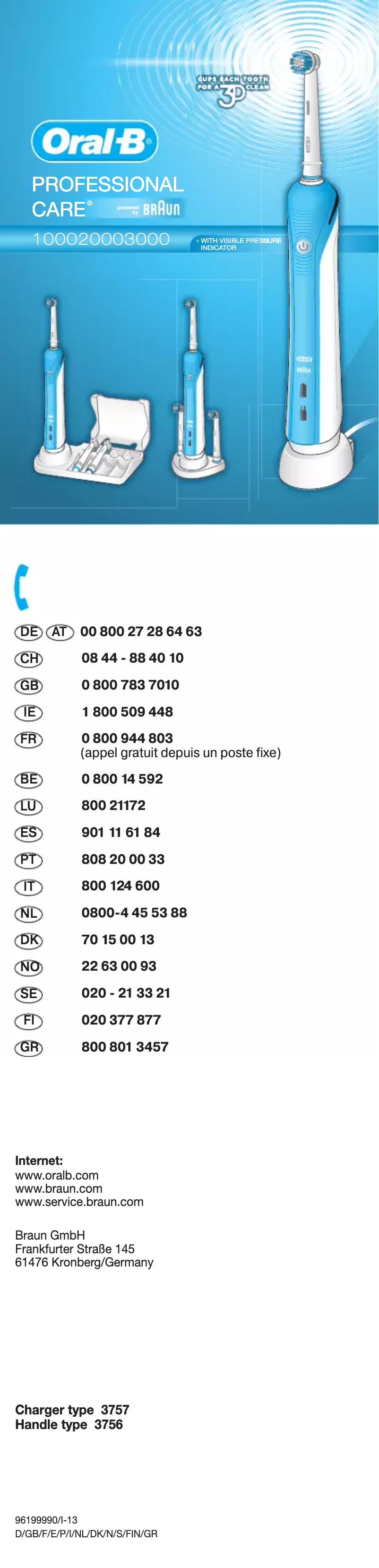 Página 1 del manual Manual de usuario Oral-B PRO 2 2000N