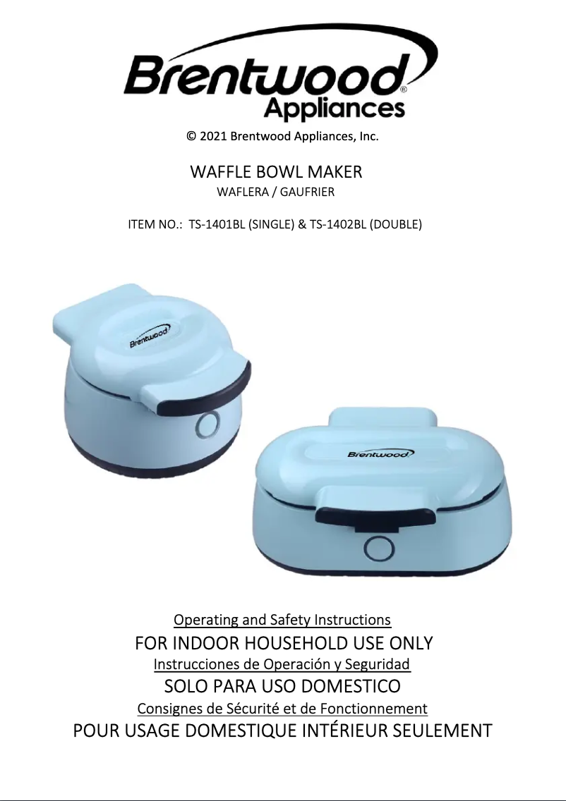 Imagen de la primera página del manual del dispositivo TS-1401BL