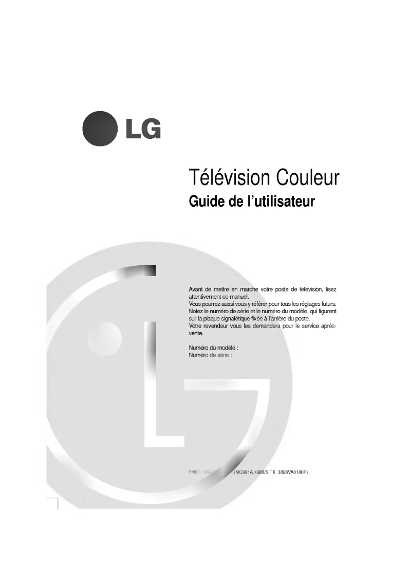 Imagen de la primera página del manual del dispositivo CT-29Q10ET