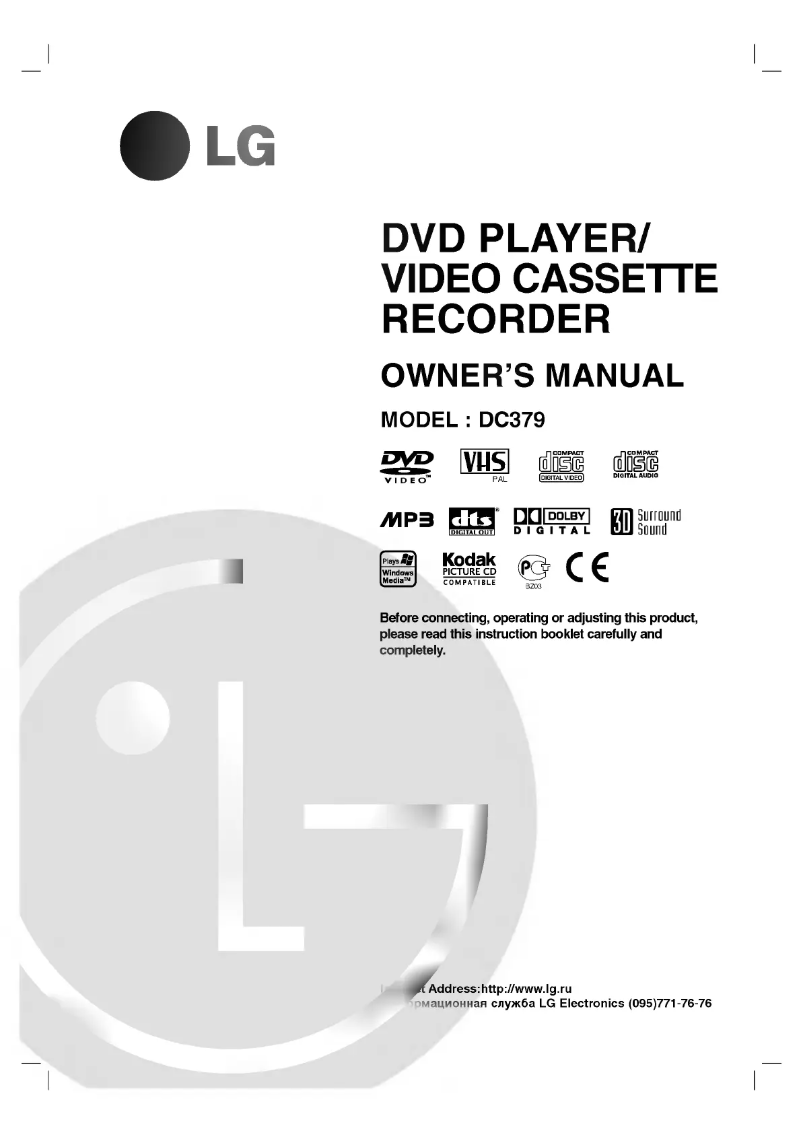 Página 1 del manual Manual de usuario LG V792NYK