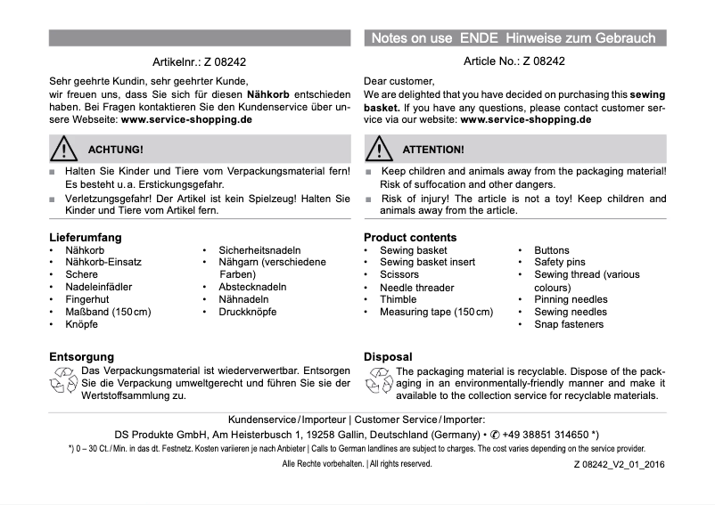 Página nº 1 - Manual de usuario EasyMaxx 08242