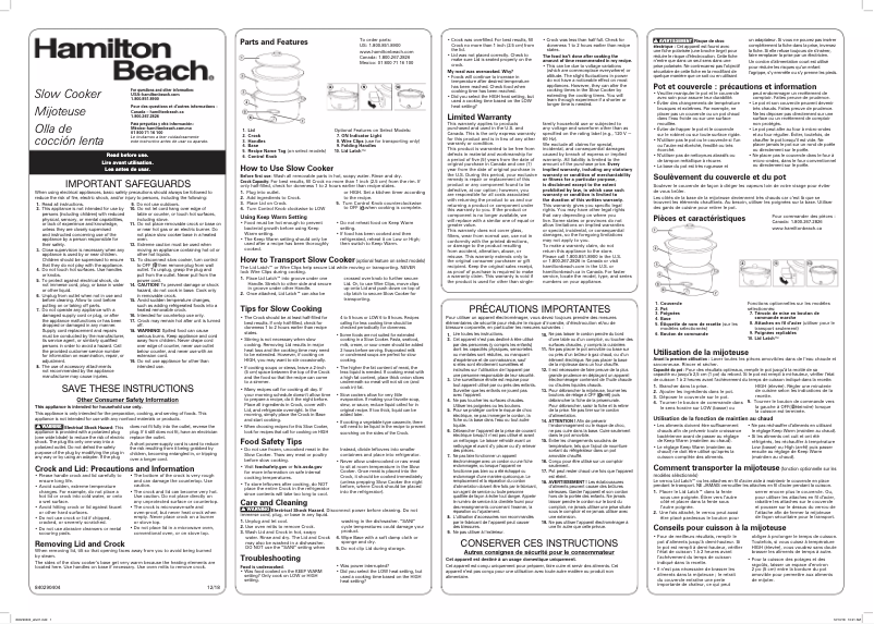 Imagen de la primera página del manual del dispositivo 33191
