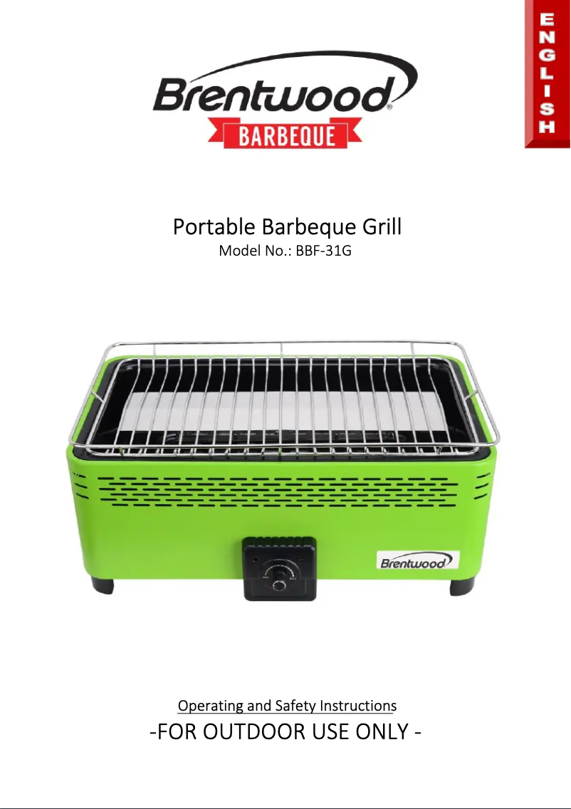 Imagen de la primera página del manual del dispositivo BBF-31G