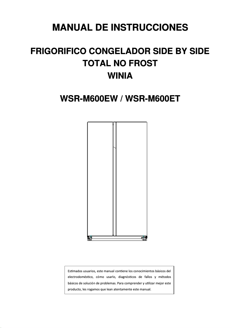 Imagen de la primera página del manual del dispositivo WSR-M600ET