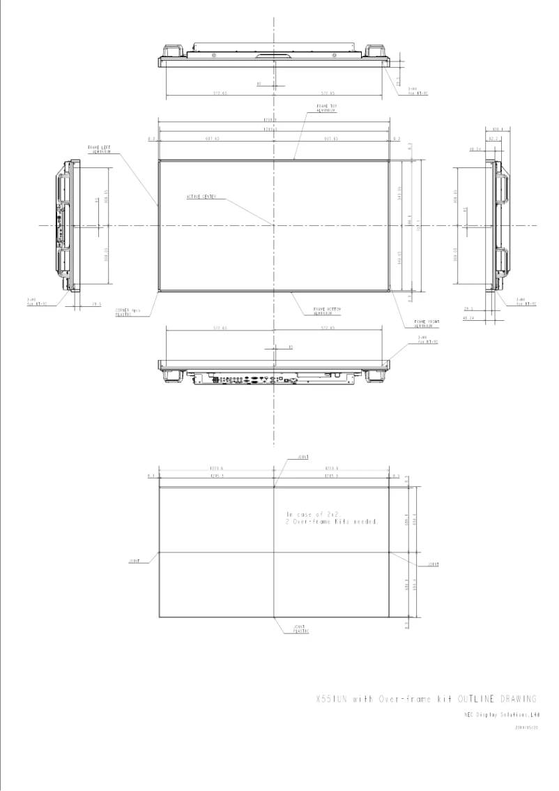 Imagen de la primera página del manual del dispositivo MultiSync X551UN