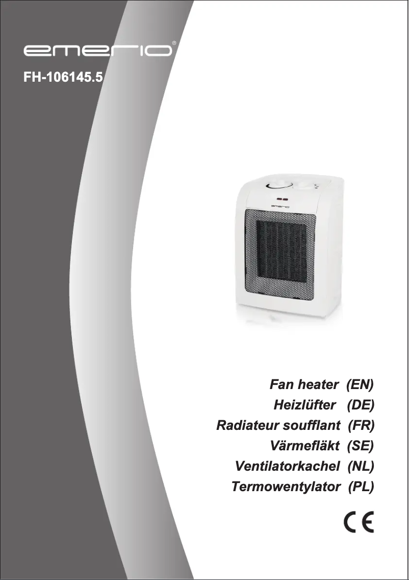 Imagen de la primera página del manual del dispositivo FAN-106145