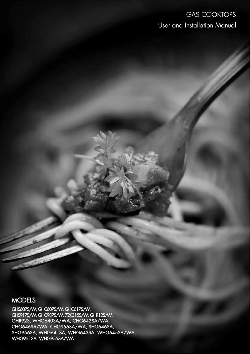 Página 1 del manual Manual de usuario Chef GHS917W