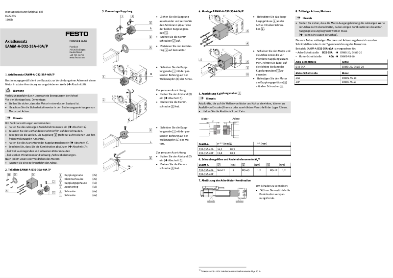 Imagen de la primera página del manual del dispositivo EAMM-A-D32-35A-40A