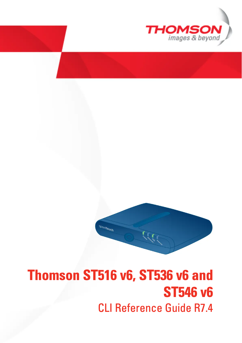 Imagen de la primera página del manual del dispositivo SpeedTouch 536 v6