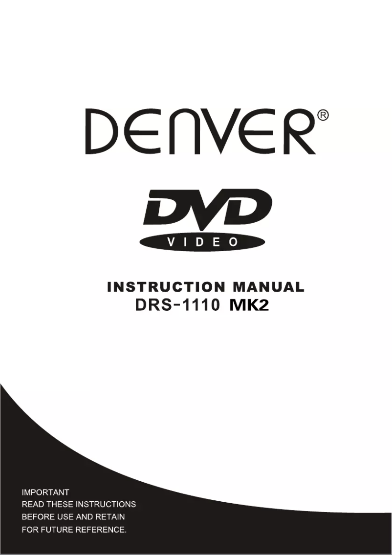 Página nº 1 - Manual de usuario Denver DRS-1110MK2