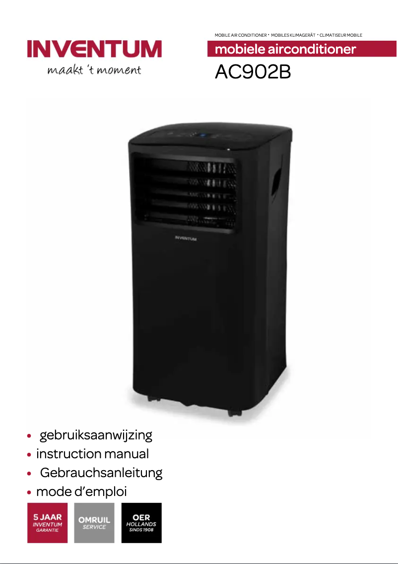 Imagen de la primera página del manual del dispositivo AC902B