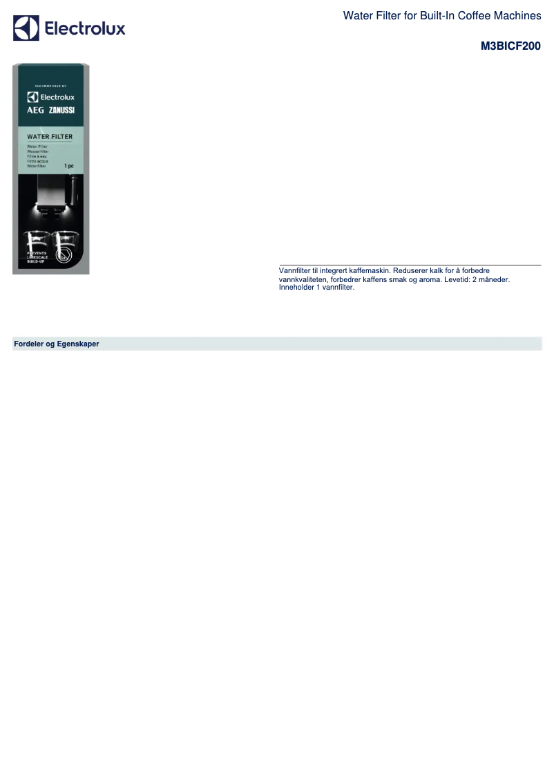 Imagen de la primera página del manual del dispositivo M3BICF200