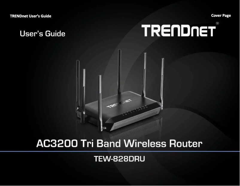 Imagen de la primera página del manual del dispositivo TEW-828DRU