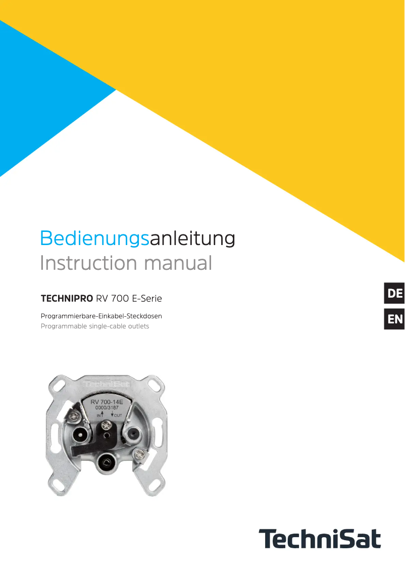 Página 1 del manual Manual de usuario TechniSat TECHNIPRO RV 700-17E