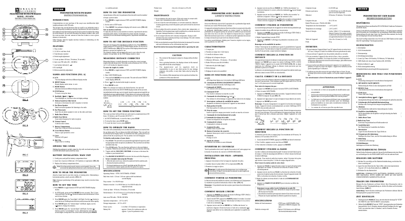 Imagen de la primera página del manual del dispositivo PE316FM