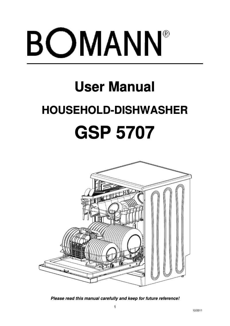 Imagen de la primera página del manual del dispositivo GSP 5707
