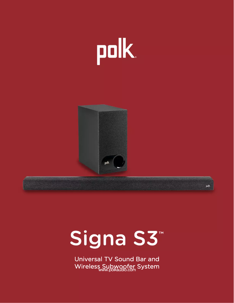 Imagen de la primera página del manual del dispositivo Signa S3