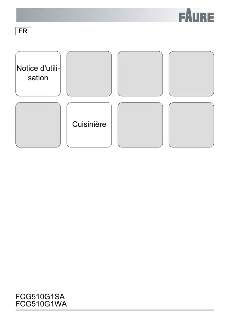 Página nº 1 - Manual de usuario Faure FCG510G1WA