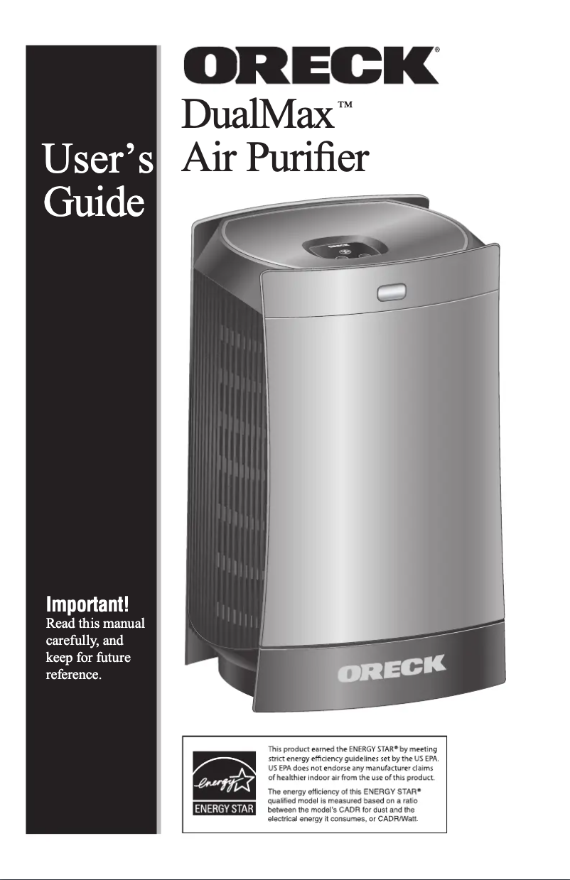 Imagen de la primera página del manual del dispositivo DualMax WK13016CA