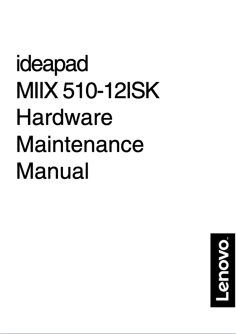 Página nº 1 - Manual de usuario Lenovo Miix 500