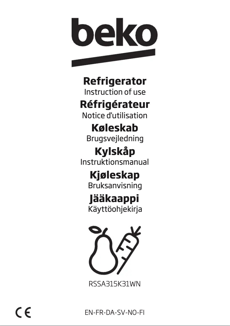 Imagen de la primera página del manual del dispositivo RSSA 315 K31 WN