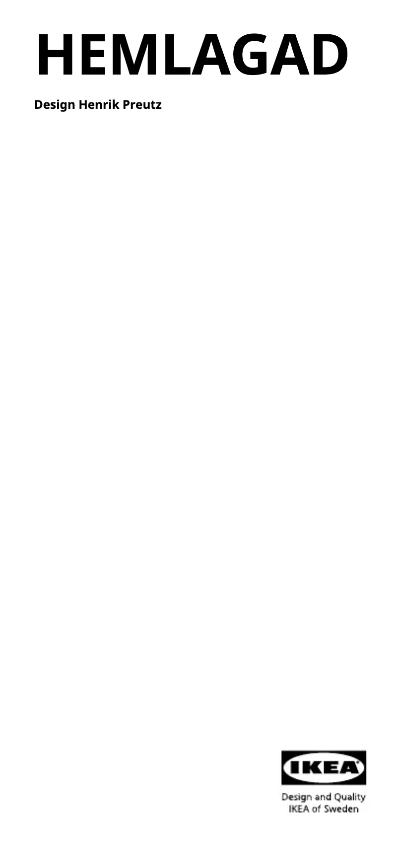 Imagen de la primera página del manual del dispositivo HEMLAGAD 904.622.18