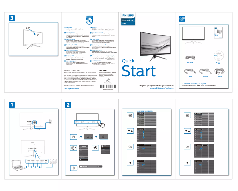 Imagen de la primera página del manual del dispositivo Momentum 322M8