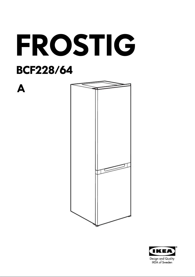 Imagen de la primera página del manual del dispositivo FROSTIG BCF228/64