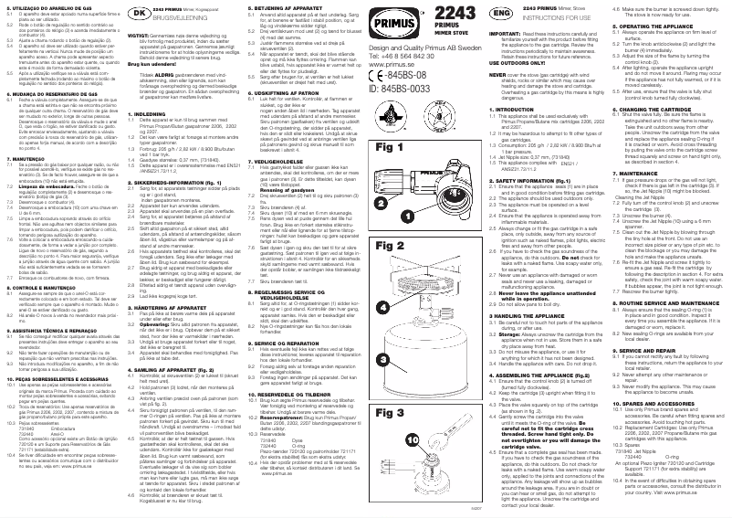 Imagen de la primera página del manual del dispositivo 2243