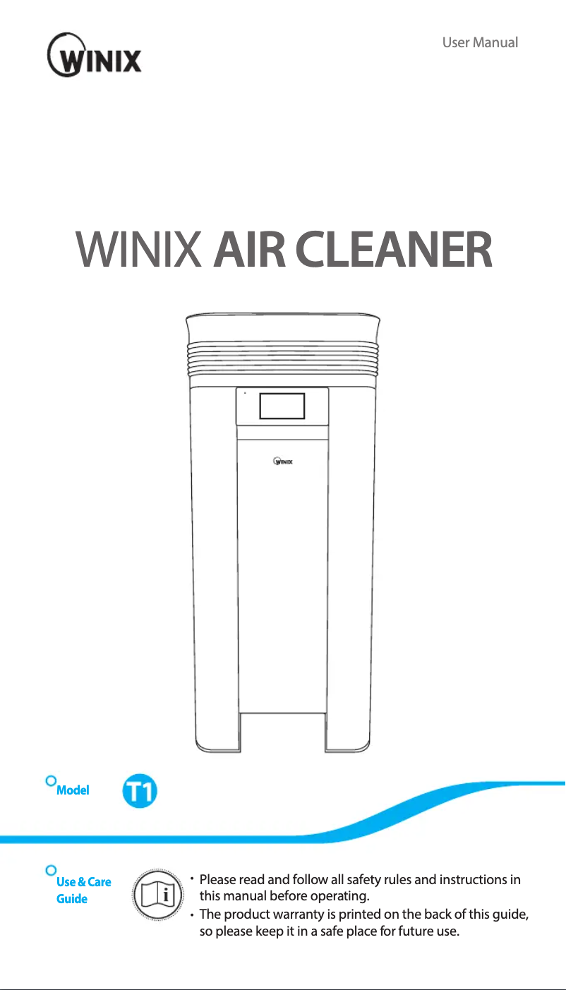 Imagen de la primera página del manual del dispositivo T1