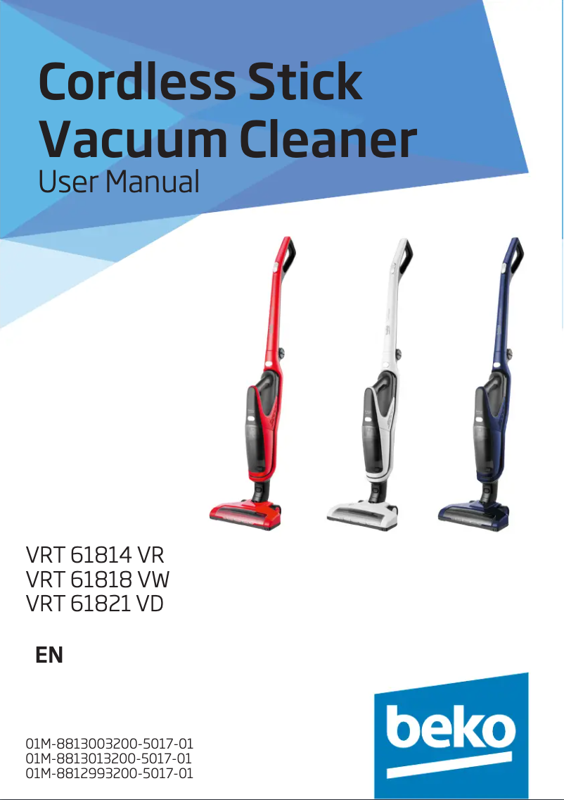 Imagen de la primera página del manual del dispositivo VRT61814V