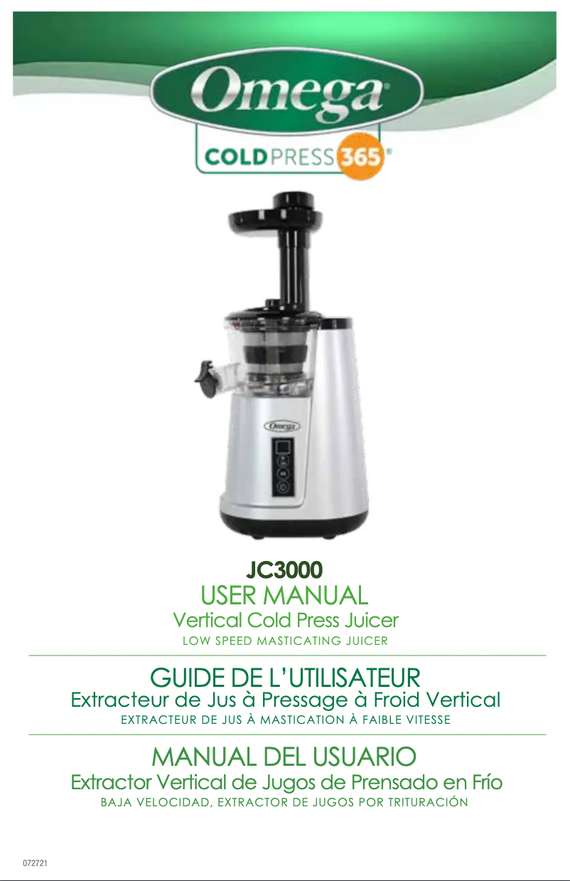 Página 1 del manual Manual de usuario Omega JC3000