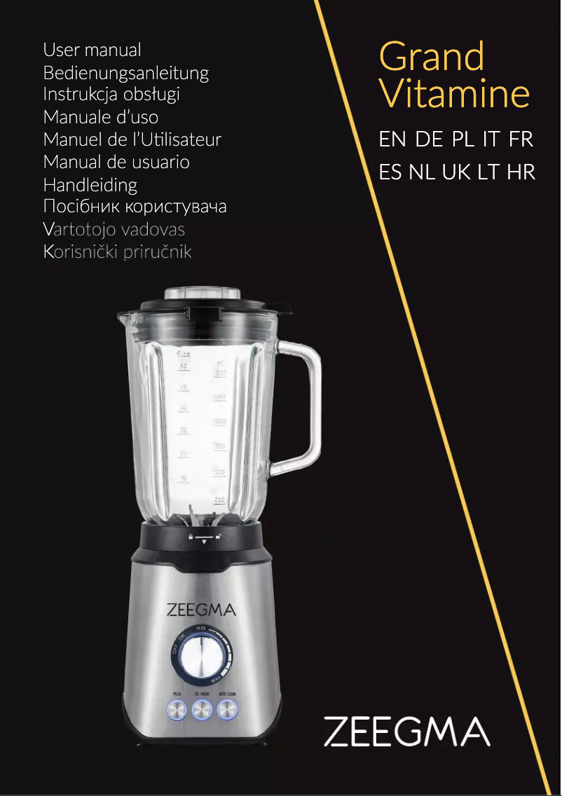 Página 1 del manual Manual de usuario Zeegma Grand Vitamine