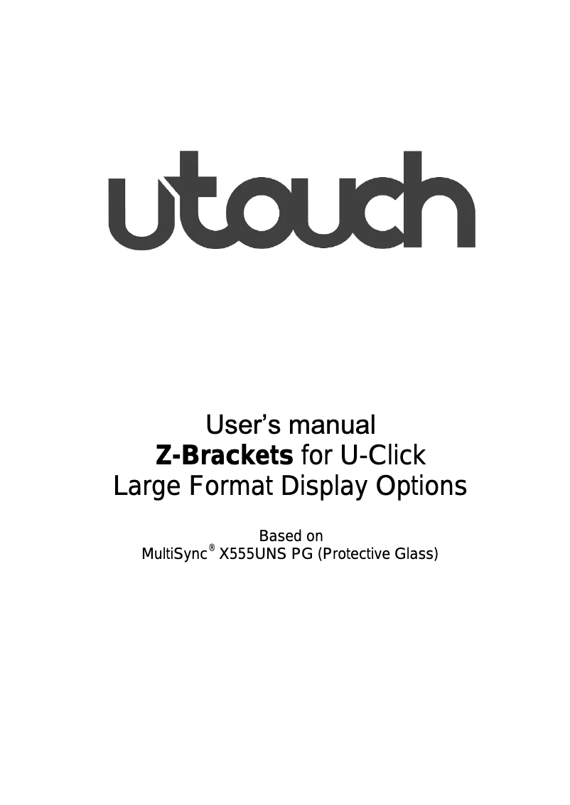 Página 1 del manual Manual de usuario NEC MTS-55P-VERT