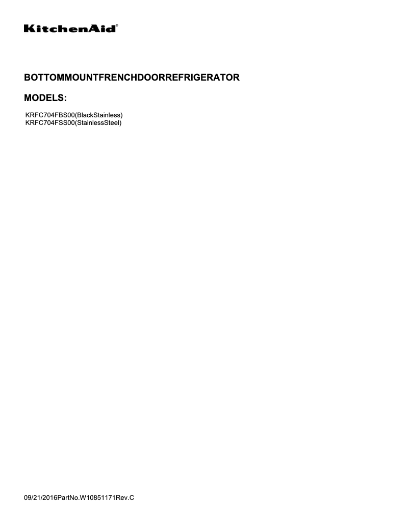 Imagen de la primera página del manual del dispositivo KRFC704F