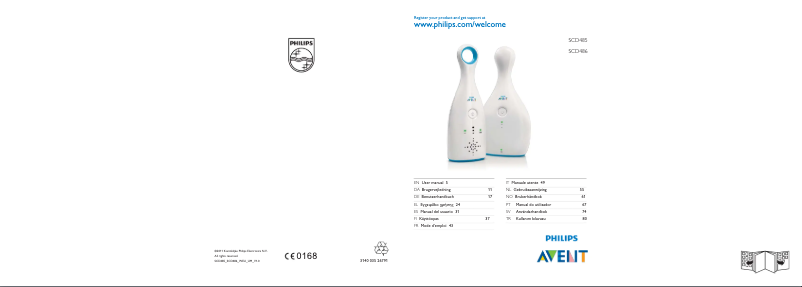 Imagen de la primera página del manual del dispositivo AVENT SCD485
