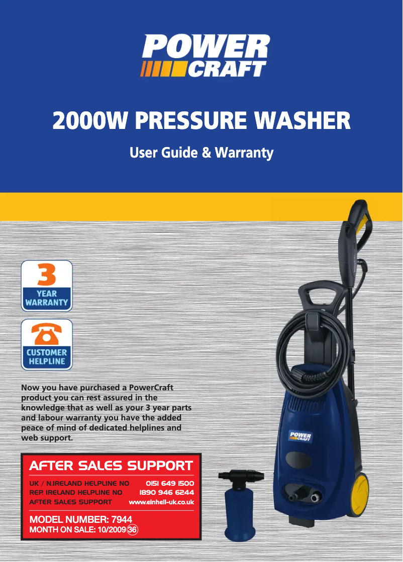 Imagen de la primera página del manual del dispositivo PCPW-135