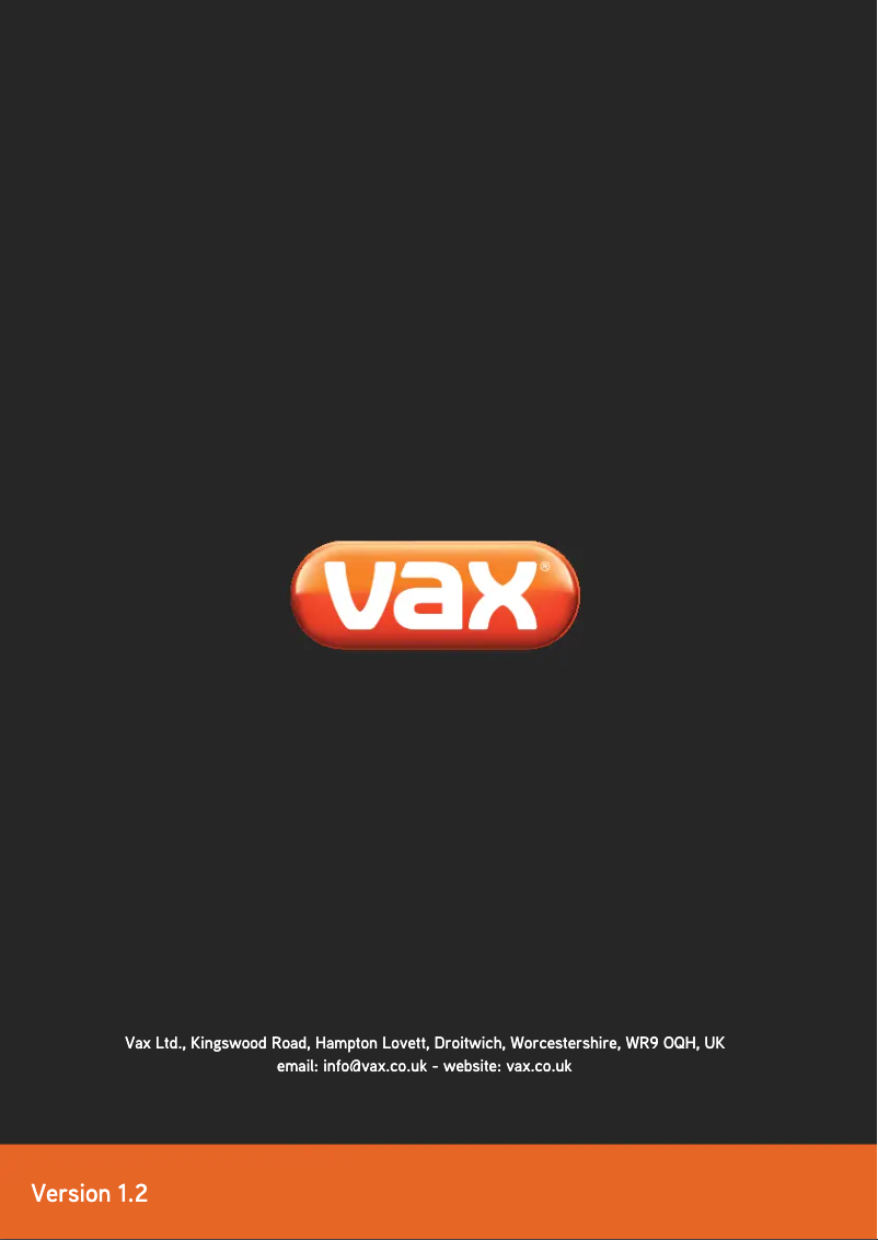 Página nº 1 - Manual de usuario Vax Grime S4