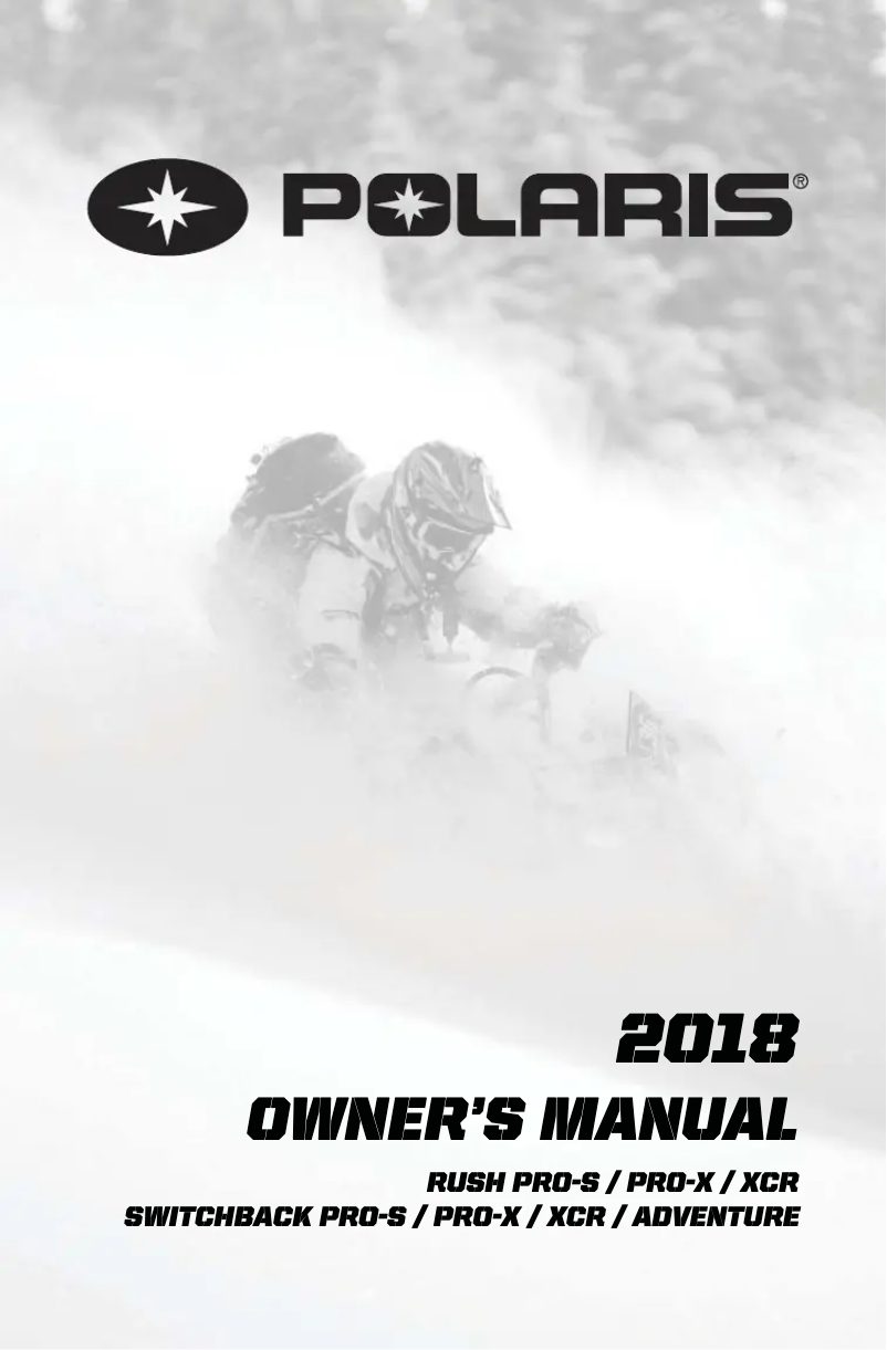 Imagen de la primera página del manual del dispositivo 600 Switchback XCR (2018)