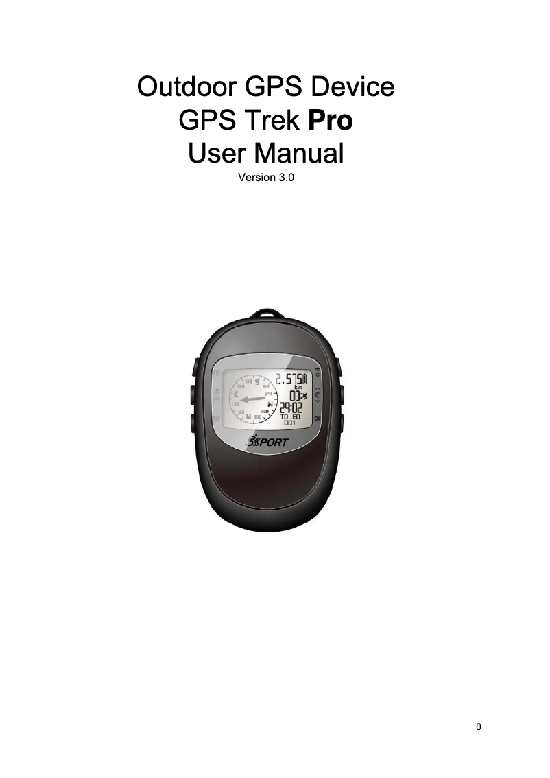 Imagen de la primera página del manual del dispositivo GH-561