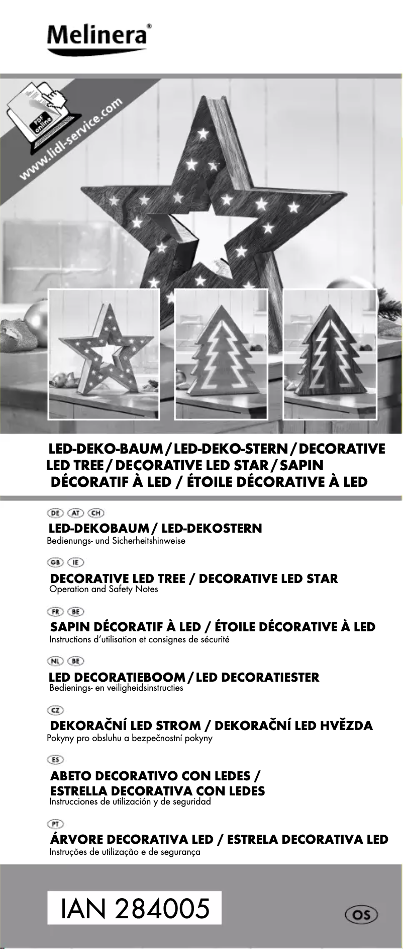 Imagen de la primera página del manual del dispositivo IAN 284005