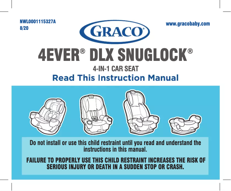 Imagen de la primera página del manual del dispositivo 4Ever DLX SnugLock