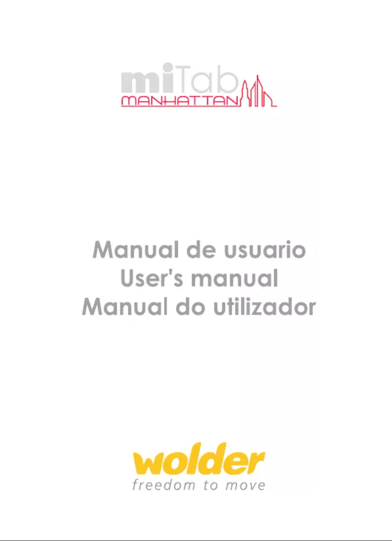 Imagen de la primera página del manual del dispositivo MiTab Manhattan