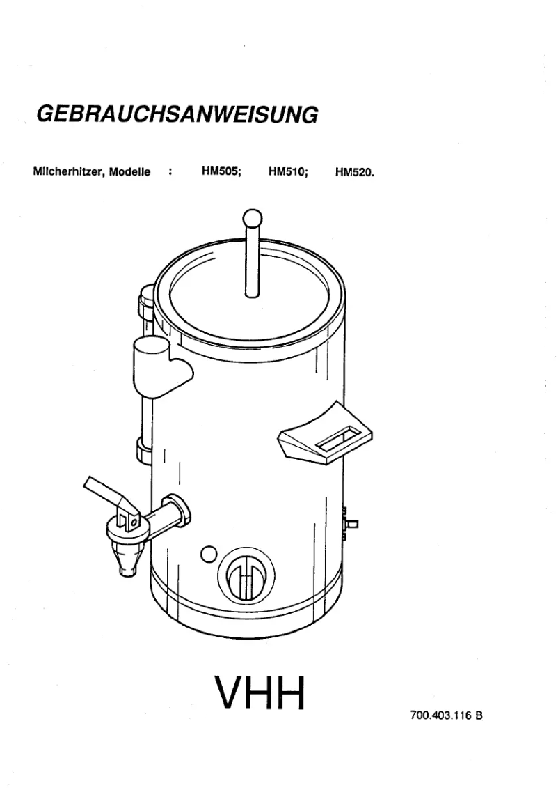 Imagen de la primera página del manual del dispositivo HM510