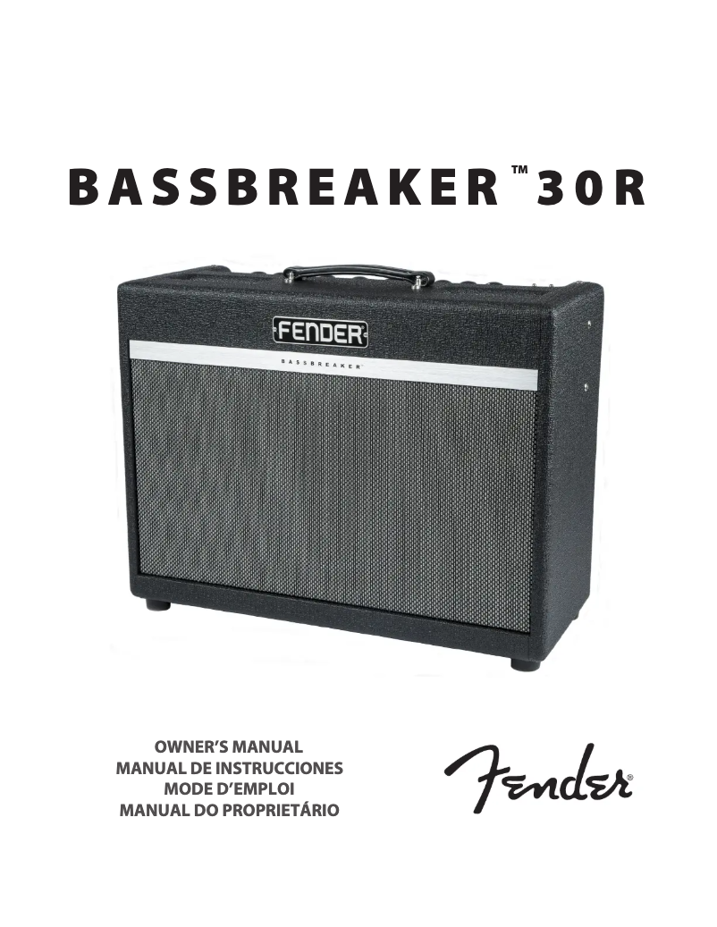 Imagen de la primera página del manual del dispositivo Bassbreaker 30R