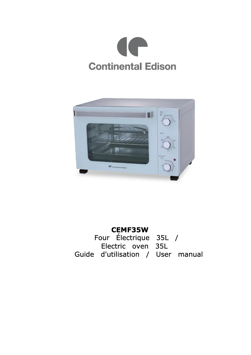 Imagen de la primera página del manual del dispositivo CEMF35W