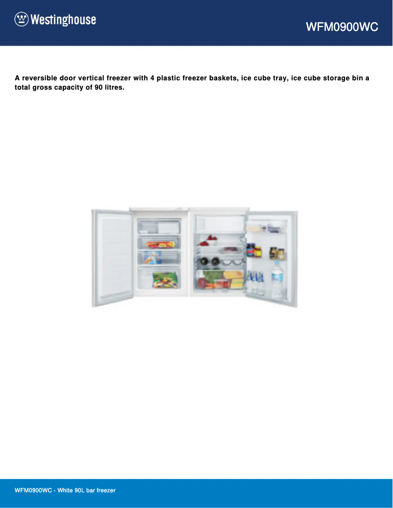 Imagen de la primera página del manual del dispositivo WFM0900WC