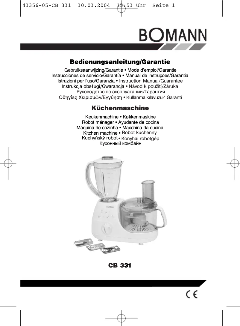 Página 1 del manual Manual de usuario Bomann CB 331