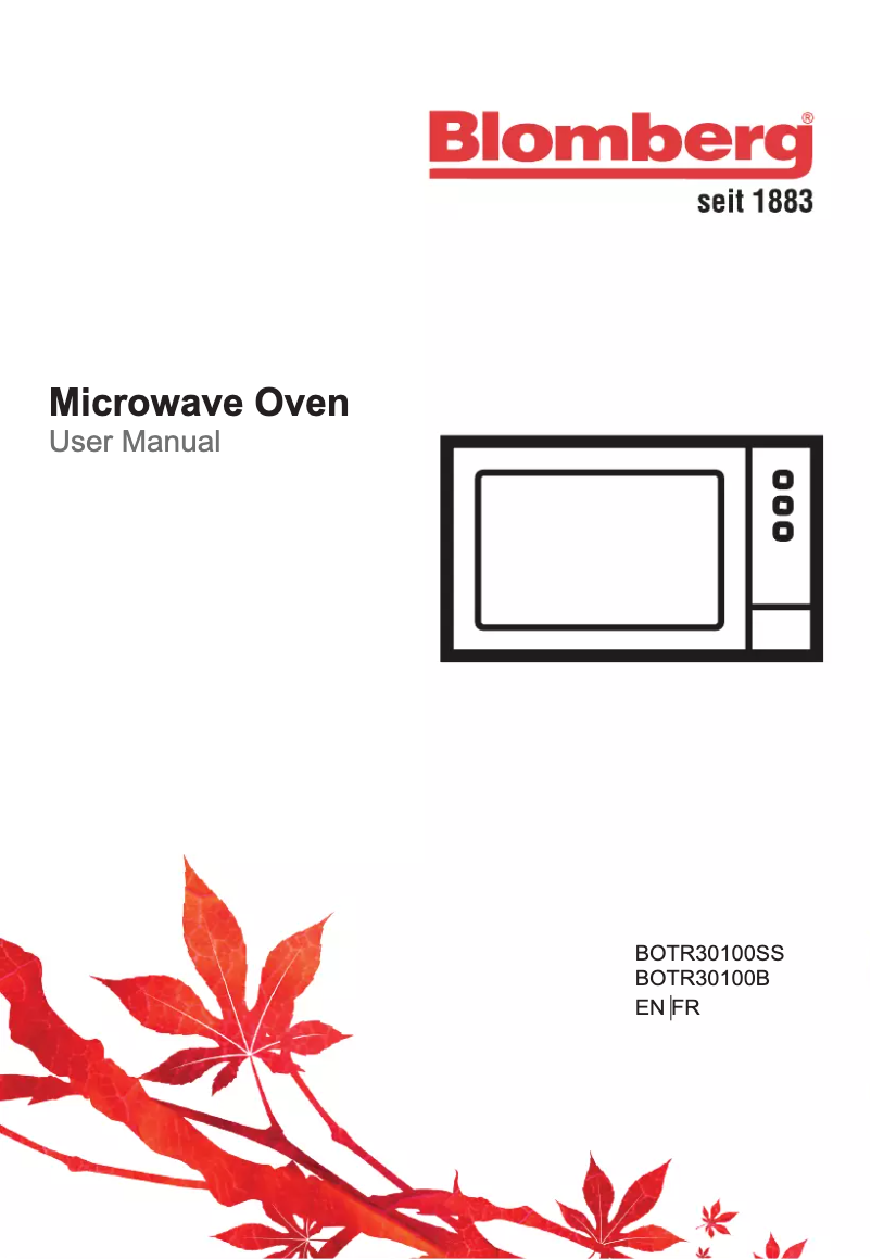 Página 1 del manual Manual de usuario Blomberg BOTR30100SS